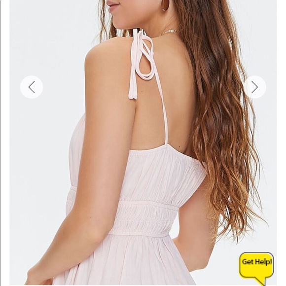 Smocked Tie-Strap mini dress - Picture 2 of 5